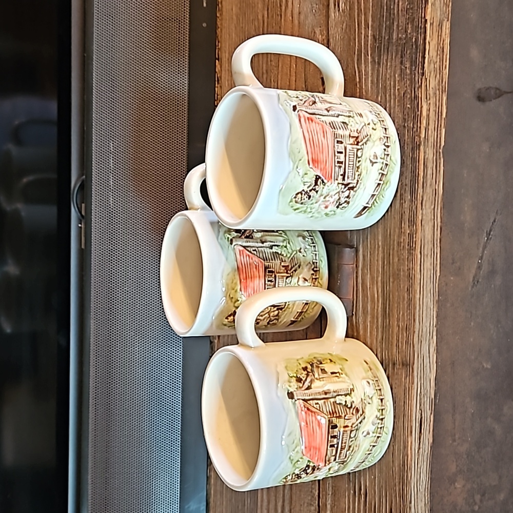 Vintage Otagiri stoneware coffee mugs